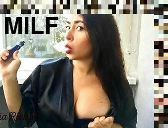 payudara-besar, berambut, mastubasi, orgasme, di-tempat-terbuka, vagina-pussy, isteri, jenis-pornografi-milf, ibu, permainan-jari