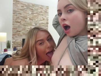 Haley Spades, Summer Vixen And Horny Blonde In Lesbians Xxx Clip