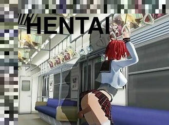 público, colegiala-schoolgirl, amateur, anal, chorro-de-corrida, coche, pelirroja, anime, hentai, 3d