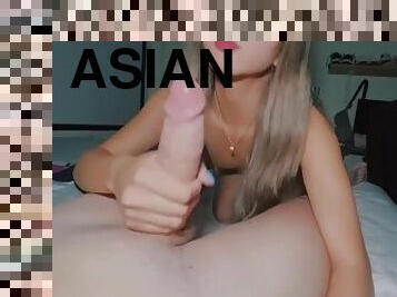 asiático, grande, babes, chupanços, tiro-ao-alvo, pénis-grande, adolescente, japonesa, garganta-funda, ejaculação