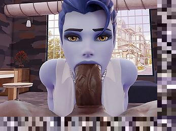 Widowmaker POV Extreme Deep Throat - HENTAI 4K (DEEP BLOWJOB, SWEET EXTREME SEXUAL PLEASURE) by SaveAss