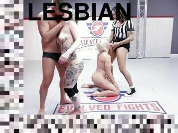 סטראפ-און, לסבית-lesbian, צעצוע, זיונים, התאבקות, קשוח