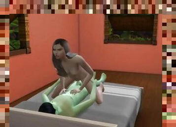 sims4 The alien licked the pussy dugout and fucked her