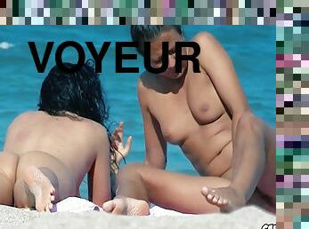 Super Hot Pussy Slim Nudist Ladies Voyeur Beachh Spy 11 Min