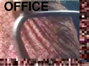 مؤخرة, استمناء, مكتب-office, كس-pussy, سكرتيرة, معلم, أسود, صدمة, راعية-البقر, رطبة