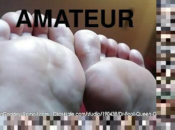 amateur, maman, pieds, point-de-vue, fétiche, taquinerie, orteils