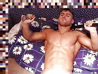 masturbação, tiro-ao-alvo, pénis-grande, gay, punheta, vintage, massagem, gozando, ejaculação, webcam