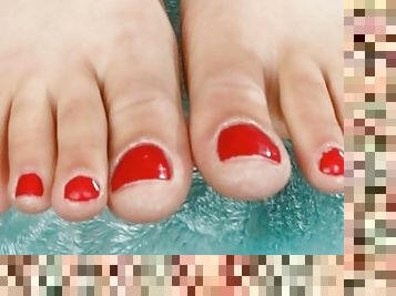 APRIL ANISTON {FEET-TRIBUTE} {CLOSE-UP's} {COMPILATION} {HD}