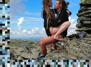 Sex on a mountain top in Norway