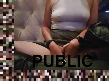 mastrubacija, bradavičke, javno, muca, žena, milf, fingering, kurba-slut, fleširanje