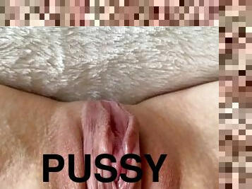 klitta, fitta-pussy, pov, perfekt, ensam, vått