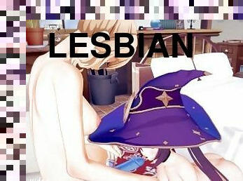 diikatkan-pada-tubuh, lesbian-lesbian, jenis-pornografi-animasi, 3d