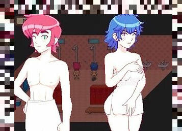 banyo-yapma, anne-ve-çocuk, orta-yaşlı-seksi-kadın, genç, anneciğim, üniversite, animasyon, pornografik-içerikli-anime, anne, duş