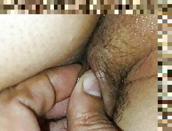 femme, anal, indien, ejaculation-interne, doigtage