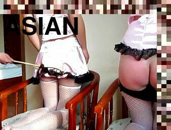 Asian Maids Are Strictly Spanked