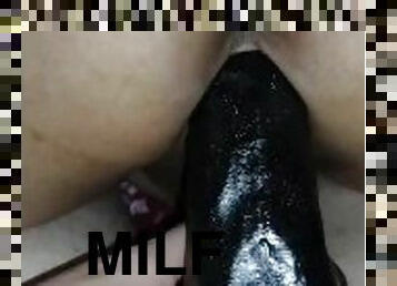 cul, énorme, masturbation, chatte-pussy, milf, jouet, latina, salope, point-de-vue, chevauchement