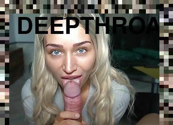 stor-pikk, hjemmelaget, handjob, deepthroat, pov, blond, knulling-fucking