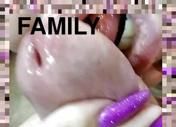 mamelons, orgasme, fellation, granny, milf, point-de-vue, famille, gros-plan, bite