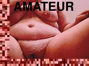 énorme, masturbation, chatte-pussy, amateur, ados, jouet, maison, ejaculation-interne, belle-femme-ronde, ejaculation