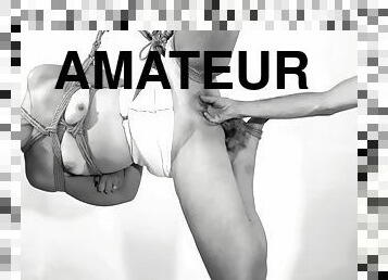 amateur, anal, jouet, bdsm, point-de-vue, fétiche, petits-seins