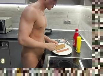 Hotdog , Naked Cooking