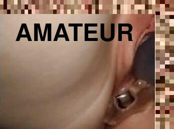 masturbation, orgasme, amateur, anal, ados, jouet, gode, bout-a-bout, massive, solo