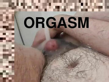 bad, masturbation, orgasm, cumshot, sprut, dusch, bollar