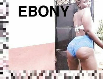 Ebony slowMo butt dance in a panty /AKIILISA FREE PORN/