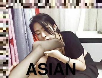 asia, lesbian-lesbian, bdsm-seks-kasar-dan-agresif, kaki, stocking-stockings, fetish-benda-yang-dapat-meningkatkan-gairah-sex, cina, bondage-seks-dengan-mengikat-tubuh, berambut-cokelat