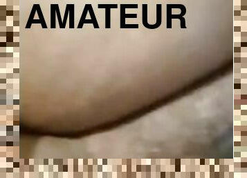 fitta-pussy, kvinnligt-sprut, amatör, mörkhyad, milf, creampie, fingerknull, pov, tight, ensam