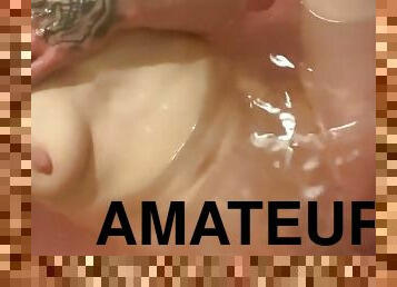 masturbation, amateur, horny, petite, solo, humide, tatouage, petits-seins