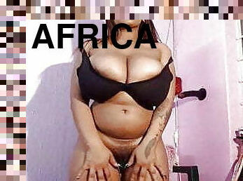 BBW South African Model strips down