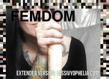 Femdom POV Jerk Off Session - MISS IVY OPHELIA Dominatrix Cum Control - Tease and Denial Domme Sub