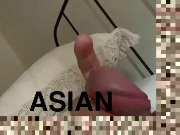 asiatique, masturbation, amateur, énorme-bite, interracial, japonais, solo, coréen, bite