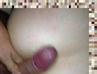 posisi-seks-doggy-style, isteri, anal, cumshot-keluarnya-sperma, barang-rampasan, sperma