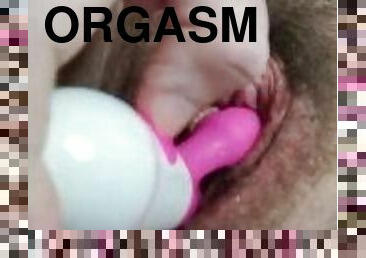 FTM cumming hard from vibrator