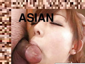 asiatisk, fisse-pussy, pikslikkeri, hardcore, japans, sperm, sød, suttende