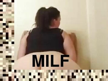 pantat, jenis-pornografi-milf, ibu, barang-rampasan, cantik, bokong, seorang-diri