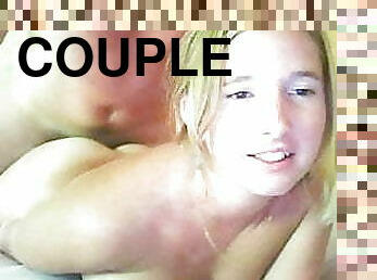 young couple fucking in front of the webcam