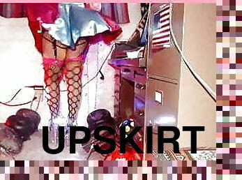 Upskirts and panties striptease for my BLACK DADDY REGHOAI
