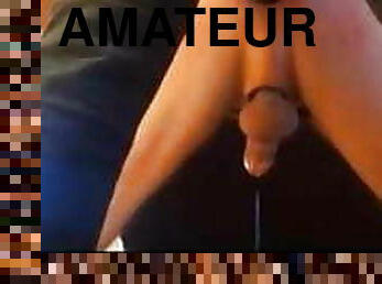 arnés, esposa, amateur, anal, juguete, casero, marido, consolador, amante, leche