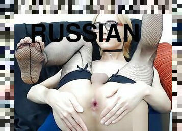 masturbación, ruso, transexual, amateur, adolescente, medias, rubia, webcam, a-solas, tetitas
