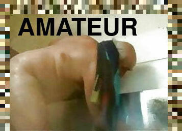 bagno, papà, amatoriali, gay, webcam, paparini