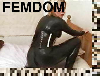 röv, storatuttar, masturbation, fitta-pussy, milf, blond, latex, femdom