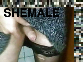 masturbaatio, shemale, amatööri, kypsä, käsihomma, ladyboy, pitkät-sukat, mälli, alusasut, soolo