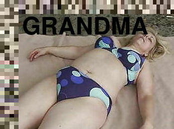 bestemor, gammel, utendørs, eldre, blowjob, besta, milf, hardcore, trekant, dobbel