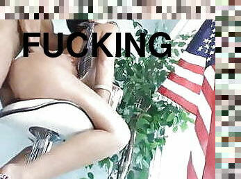 nudista, anal, fudendo, americano