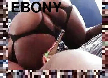 Dirty talk ebony handjob