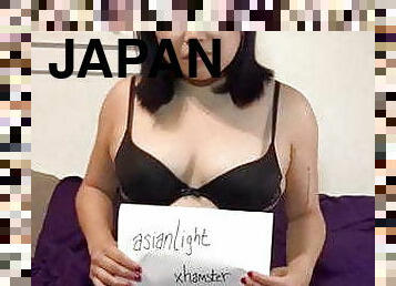 asiático, amateur, japonés, zorra-slut, lencería, bailando, puta-whore