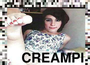 masturbácia, shemale, anál, hračky, creampie